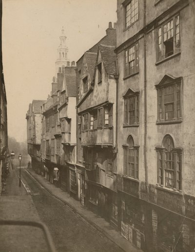 Wych Street, zuidzijde, kijkend naar het oosten, Londen door English Photographer